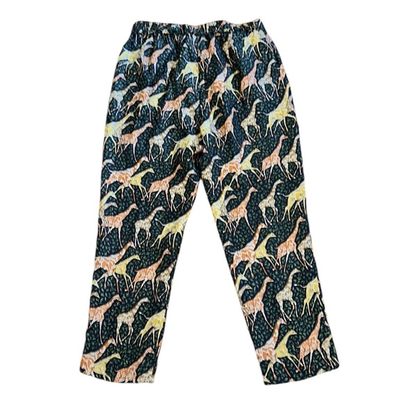 J. Crew Collection Pull-On Silk Twill Cropped Pants in Giraffes Print - 4 - Picture 10 of 16